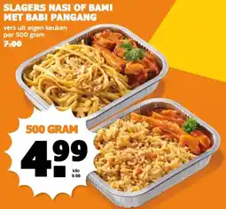 Coop SLAGERS NASI OF BAMI MET BABI PANGANG aanbieding