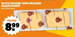 Coop ECHTE GOUDSE JONG BELEGEN KAASPLAKKEN aanbieding
