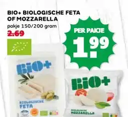 Coop BIO+ BIOLOGISCHE FETA OF MOZZARELLA aanbieding