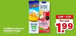 PLUS Coolbest Juice en Healthy People aanbieding