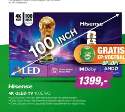 EP Hisense 4K QLED TV 100E79Q aanbieding