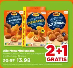PLUS Alle Mora Mini snacks aanbieding