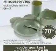 Coop Kinderservies aanbieding