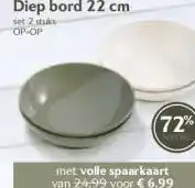 Coop Diep bord 22 cm aanbieding