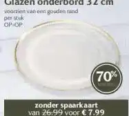 Coop Glazen onderbord 32 cm aanbieding