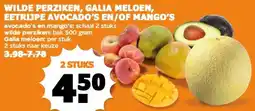 Coop WILDE PERZIKEN, GALIA MELOEN, EETRIJPE AVOCADO'S EN/OF MANGO'S aanbieding