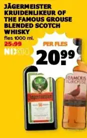 Coop JÄGERMEISTER KRUIDENLIKEUR OF THE FAMOUS GROUSE BLENDED SCOTCH WHISKY aanbieding
