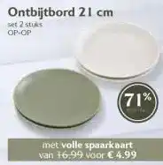 Coop Ontbijtbord 21 cm aanbieding