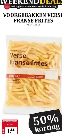 Coop VOORGEBAKKEN VERSE FRANSE FRITES aanbieding