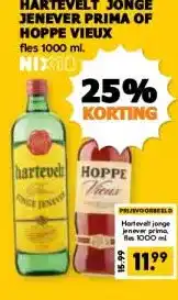 Coop HARTEVELT JONGE JENEVER PRIMA OF HOPPE VIEUX aanbieding
