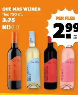 Coop QUE MAS WIJNEN aanbieding