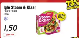 Budget Food Iglo Stoom & Klaar Pasta Pesto aanbieding