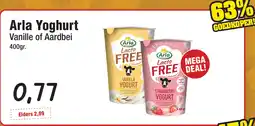 Budget Food Arla Yoghurt Vanille of Aardbei aanbieding