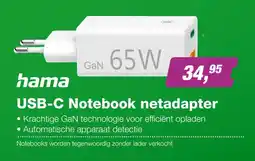 EP Hama USB-C Notebook netadapter aanbieding