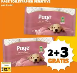 Coop PAGE TOILETPAPIER SENSITIVE aanbieding