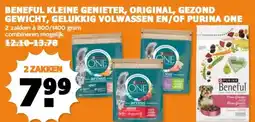 Coop BENEFUL KLEINE GENIETER, ORIGINAL, GEZOND GEWICHT, GELUKKIG VOLWASSEN EN/OF PURINA ONE aanbieding