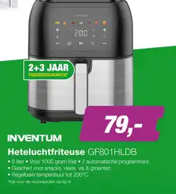 EP Inventum Heteluchtfriteuse GF801HLDB aanbieding
