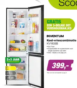 EP Inventum koel-vriescombinatie kvlbobb aanbieding