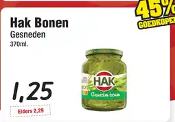 Budget Food Hak Bonen Gesneden aanbieding