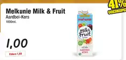 Budget Food Melkunie Milk & Fruit Aardbei-Kers aanbieding