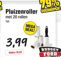 Budget Food Pluizenroller met 20 rollen aanbieding