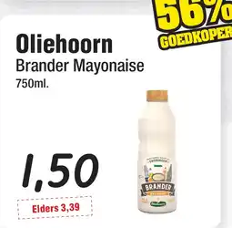 Budget Food Oliehoorn Brander Mayonaise aanbieding