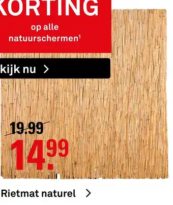 Karwei Rietmat naturel aanbieding