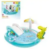 Bol.com Intex - Gator Play Center Opblaaszwembad met glijbaan - 201 x 170 x 84 cm aanbieding