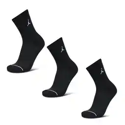 Foot Locker Jordan Everyday Max Crew 3 Pack Sokken Unisex - Zwart - Maat 35 - 38 aanbieding