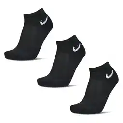 Foot Locker Nike Ankle 3 Pack Medium Sokken Unisex - Zwart - Maat 38-42 aanbieding