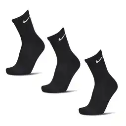 Foot Locker Nike Everyday Cushioned Crew 3 Pack Sokken Unisex - Wit - Maat 34-38 aanbieding
