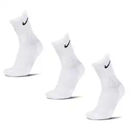 Foot Locker Nike Everyday Cushioned Crew 3 Pack Sokken Unisex - Wit - Maat 38-42 aanbieding