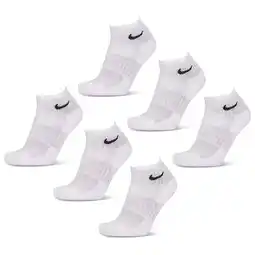 Foot Locker Nike Kids Ankle 6 Pack Sokken Unisex - Wit - Maat 34 - 38 - Katoen aanbieding