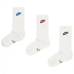 Foot Locker Nike Elevated Crew 3 Pack Sokken Unisex - Wit - Maat 34 - 38 - Katoen aanbieding