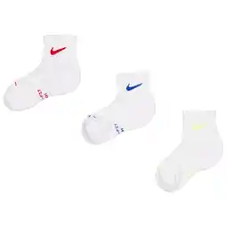 Foot Locker Nike Elevated Ankle 3 Pack Sokken Unisex - Wit - Maat 34 - 38 - Katoen aanbieding