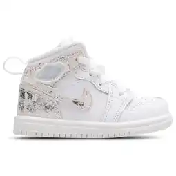 Foot Locker Jordan Aj1 Mid Babyschoenen - Wit - Maat 19.5 - Leer aanbieding