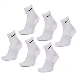 Foot Locker Nike Everyday Cushioned Crew 6 Pack Sokken Unisex - Wit - Maat 34 - 38 aanbieding