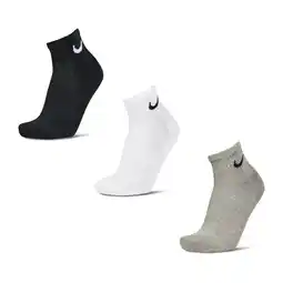 Foot Locker Nike Everyday Cushioned Ankle 3 Pack Sokken Unisex - Wit - Maat 34 - 38 aanbieding