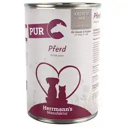 Zooplus Voordeelpakket Herrmanns vlees puur hondenvoer 24 x 400 g - Paard aanbieding