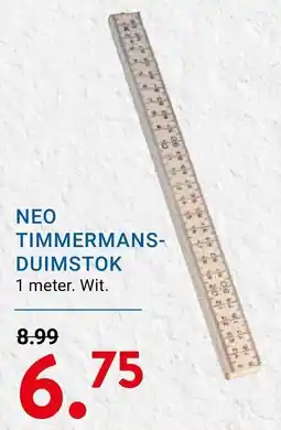 Kluswijs Neo timmermans- duimstok aanbieding