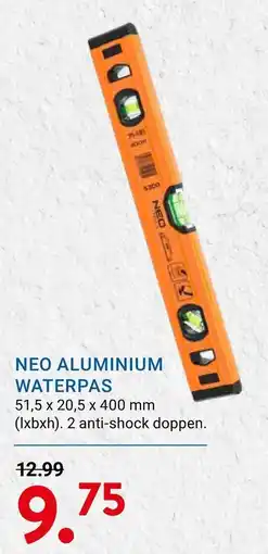 Kluswijs Neo aluminium waterpas aanbieding