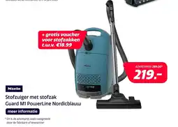 Electroworld Miele Stofzuiger met stofzak Guard M1 PowerLine Nordicblauw aanbieding