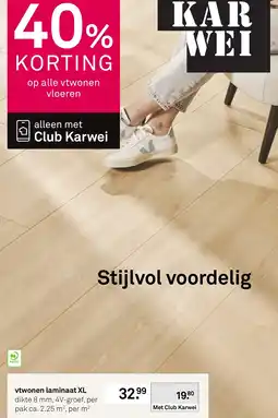 Karwei Vtwonen laminaat xl aanbieding