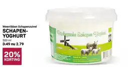 Ekoplaza Weerribben Schapenzuivel Schapenyoghurt aanbieding