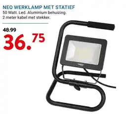 Kluswijs Neo werklamp met statief aanbieding