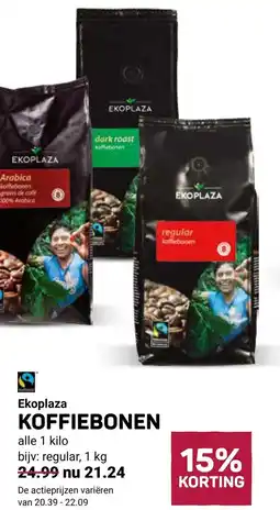 Ekoplaza Ekoplaza Koffiebonen aanbieding