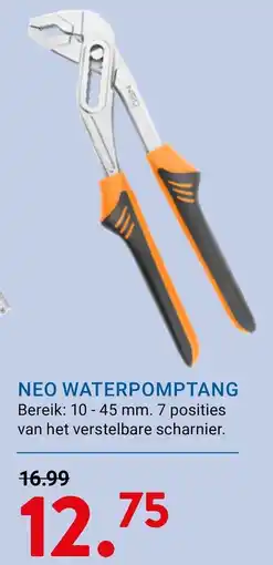 Kluswijs Neo waterpomptang aanbieding