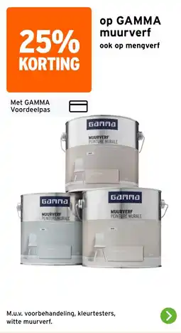 GAMMA Gamma muurverf aanbieding