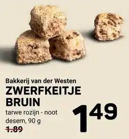 Ekoplaza Bakkerij van der Westen Zwerfkeitje bruin aanbieding