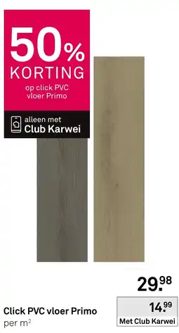 Karwei Click PVC vloer Primo aanbieding